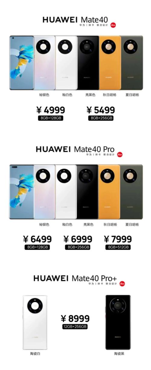 4999元起！華為Mate40國內價揭曉，比海外版便宜2000多，天貓京東“秒光”！