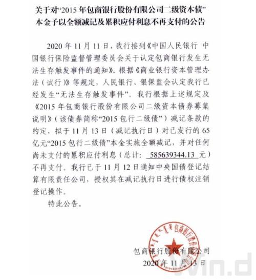 債市又爆出大事!歷史首次,65億銀行二級債一分不還,中小銀行融資要難了?
