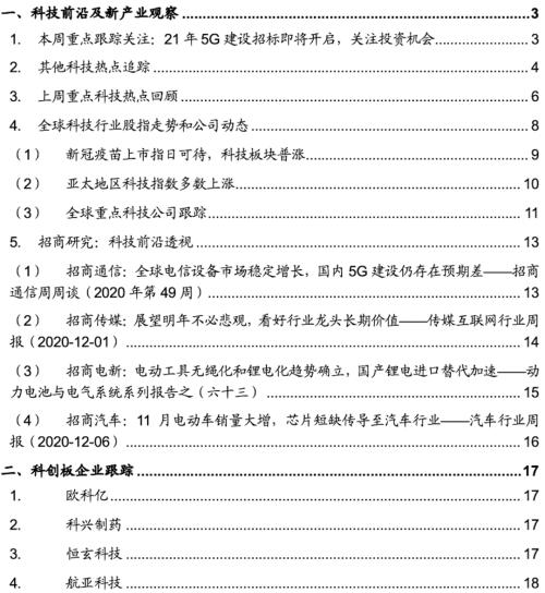 【招商策略】21年5G建設(shè)招標(biāo)即將開(kāi)啟,關(guān)注投資機(jī)會(huì)——科技前沿及新產(chǎn)業(yè)觀察周報(bào)(1208)