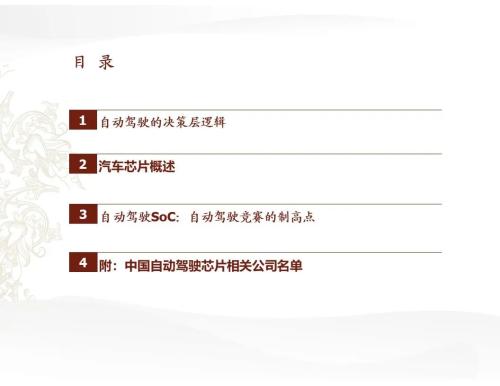 中金 | 汽車(chē)芯片:自動(dòng)駕駛浪潮之巔